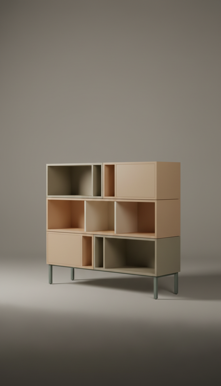 Oak Slatted Side Table